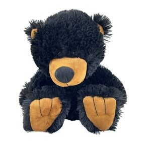 RBI Teddy Bear 12" Plush Black Brown Muzzle Feet Stuffed Animal Toy